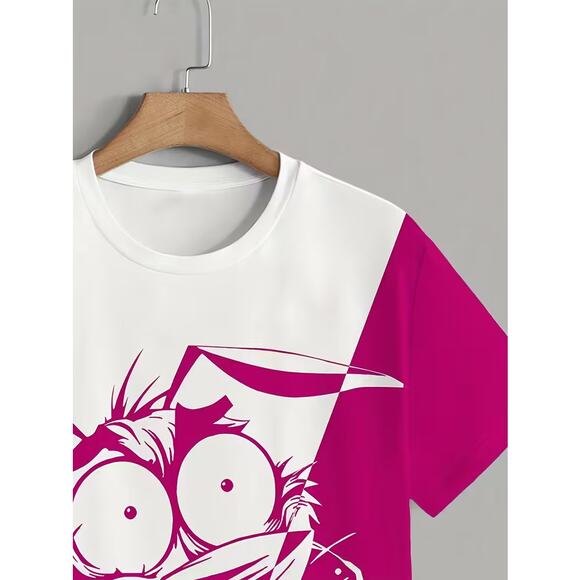 Courage the Cowardly Dog Pink/White Tee Shirt S, M, L, XL, XXL - Picture 2 of 6